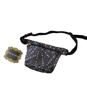 FRIENDS Fanny Pack 90s Y2K Waist Wallet TV Show Black Bag Pouch Wallet Travel